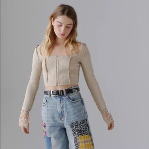 Urban outfitters Leona lace top